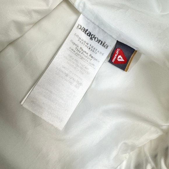 Patagonia Nano Puff Jacket Womens Large White Birch Primaloft Insulated Full Zip - Picture 4 of 6